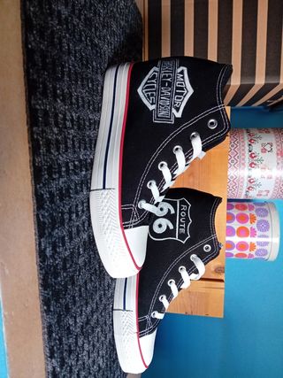 Zapatillas estilo Converse pintadas a mano UNICAS!