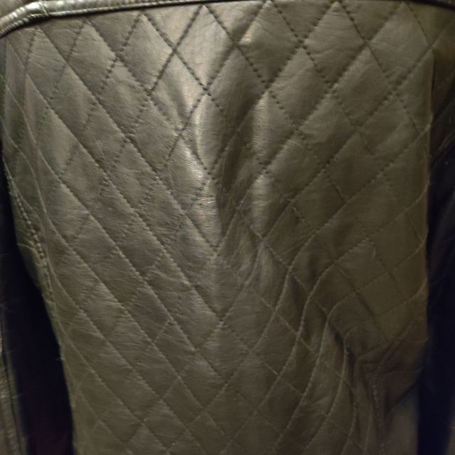 Chaqueta motero imitación piel T XL