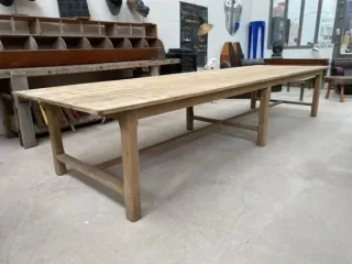 Mesa 4 metros rústica madera