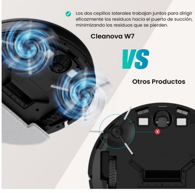 Cleanova W7 - Aspirador Robot 4000Pa