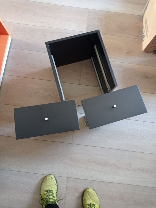 Cajonera negra 2 cajones