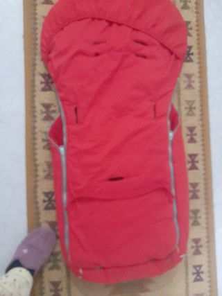 Saco térmico carrito bebé rojo
