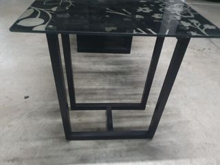 MESA ESCRITORIO, OFICINA, CRISTAL Y MADERA