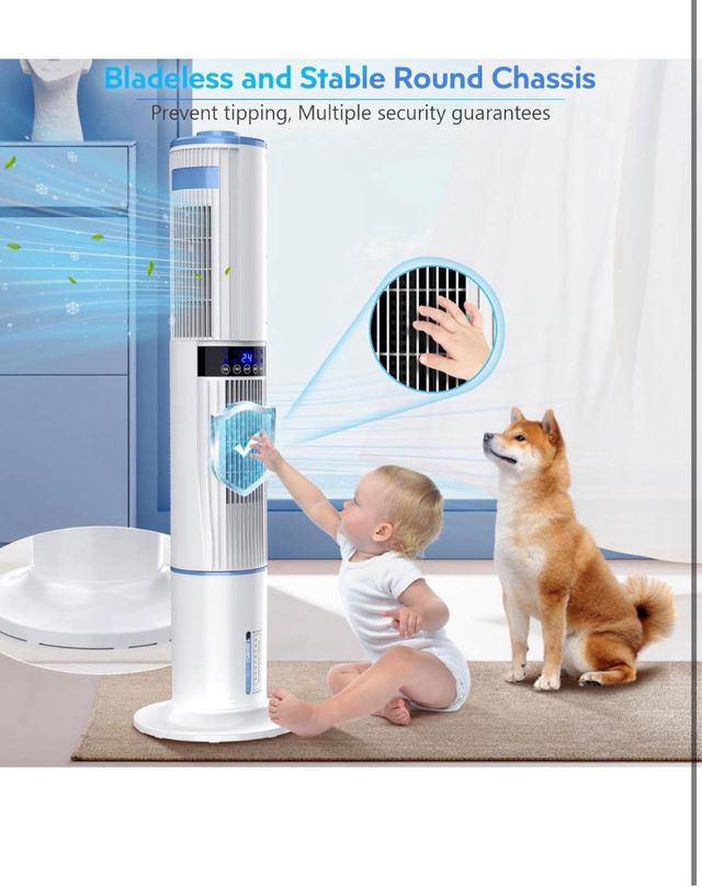 Enfriador de aire portátil - silencioso 65W