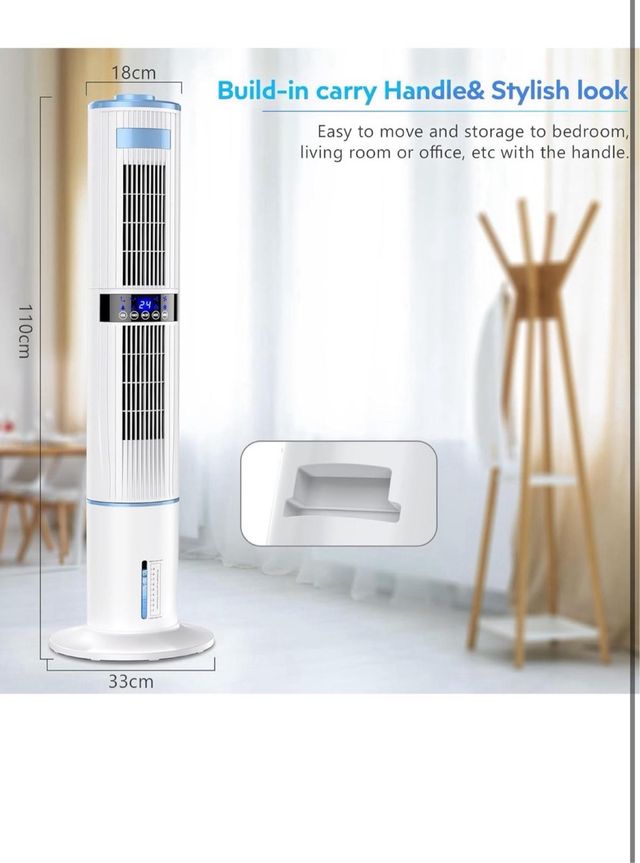 Enfriador de aire portátil - silencioso 65W