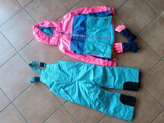 Conjunto esqui con guantes