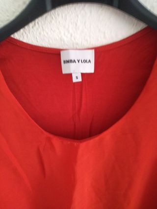 Camiseta roja Bimba y Lola - Talla S