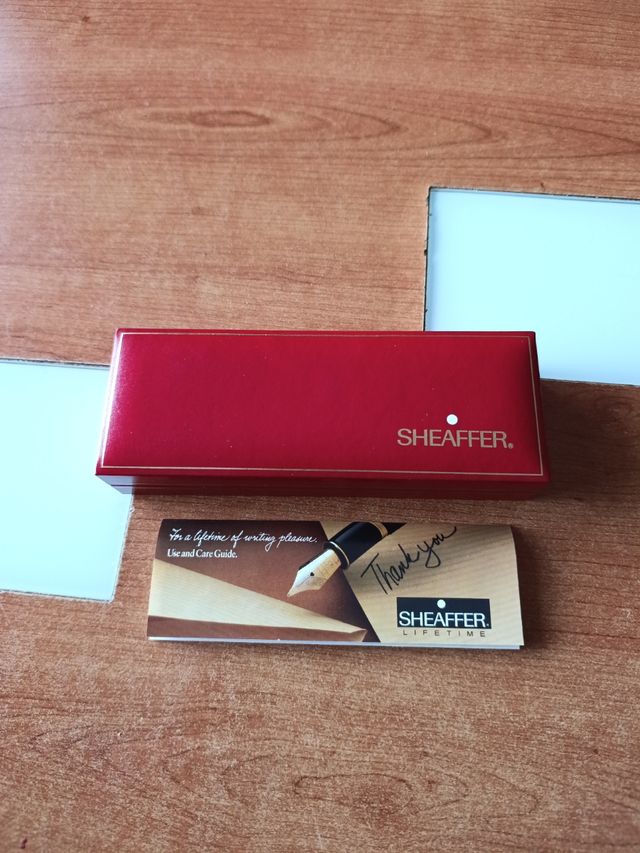 Nuova penna Sheaffer placcata in oro