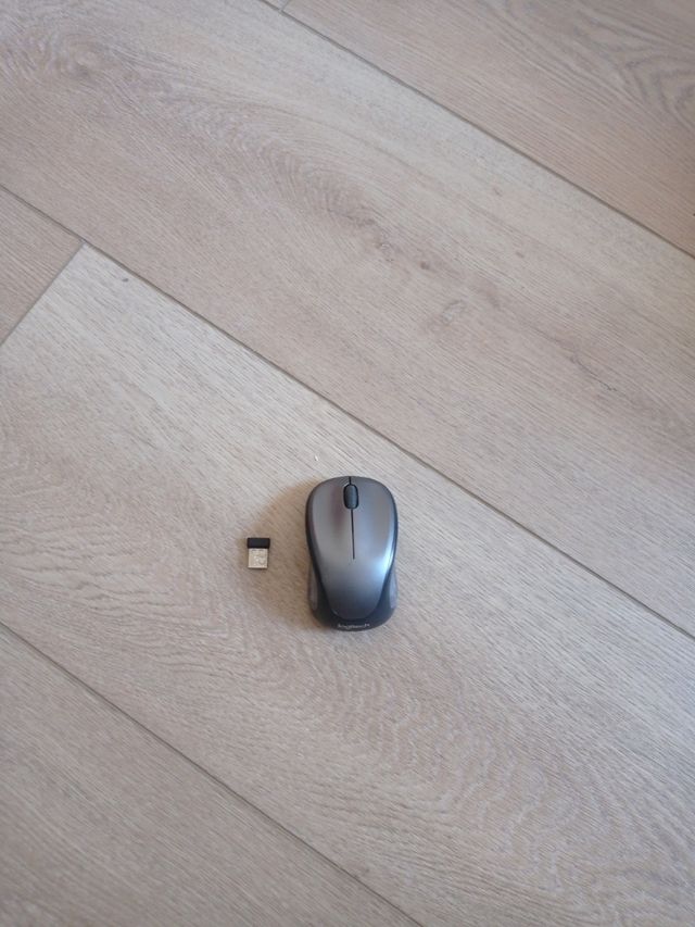 Ratón Logitech inalámbrico gris