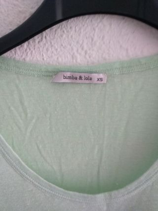 Camiseta Bimba & Lola XS - Verde Amarillo