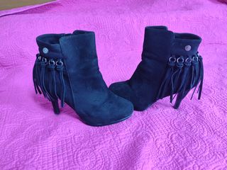 Botines negros tacón - talla 39