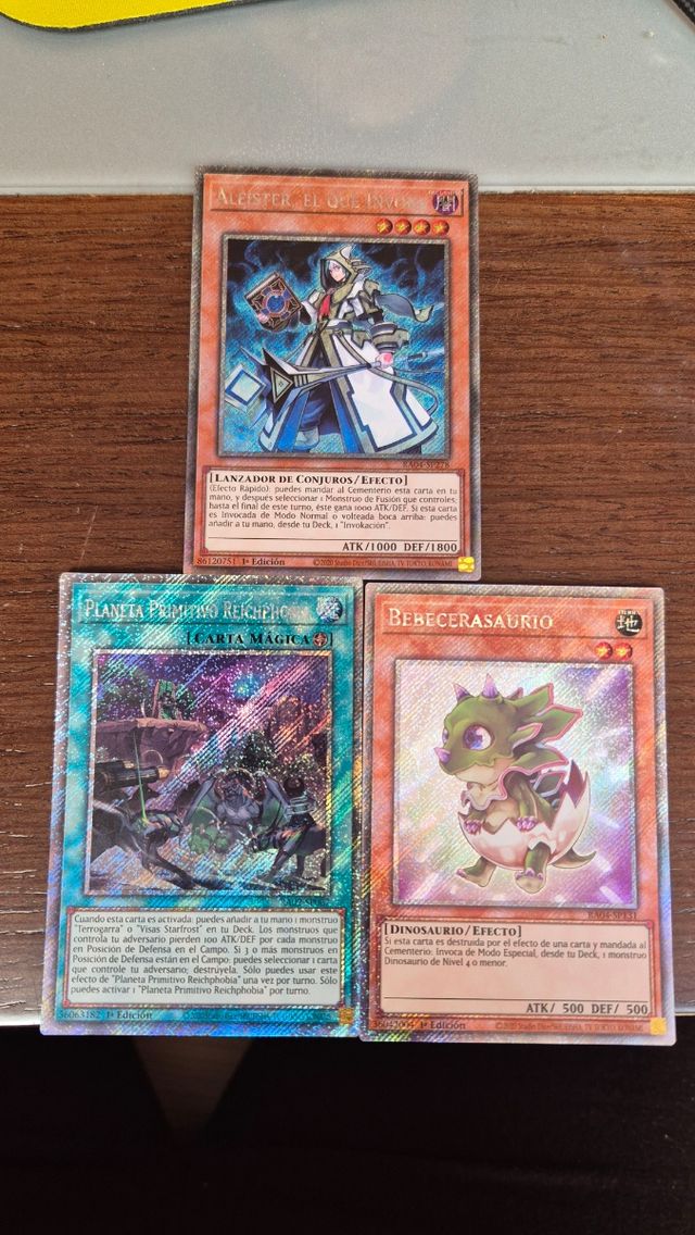 Yugioh cartas Platinum secret rare