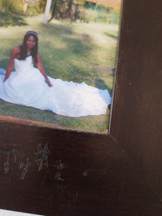 Vestido novia blanco impecable