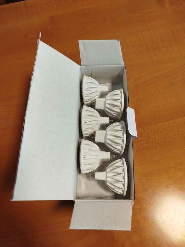6x LED GU10 3w Luz cálida