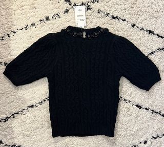 Jersey punto abalorios Zara