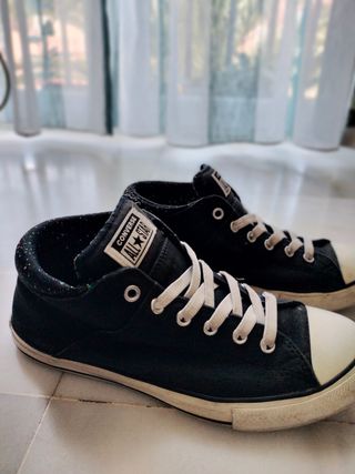 Converse negras - zapatillas talla 40