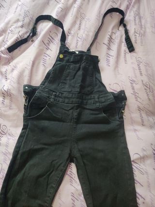 Peto vaquero negro - Talla como una S