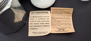 Caffettiera mulino bianco vintage ceramica acciaio