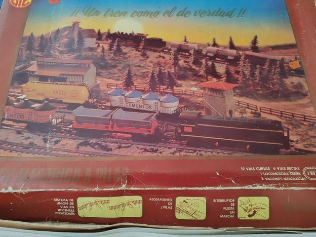 Treno elettrico a batteria 1950-60