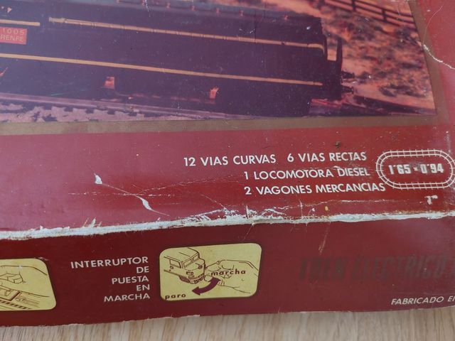 Treno elettrico a batteria 1950-60