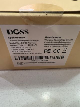 Altavoz Bluetooth DOSS - Portátil