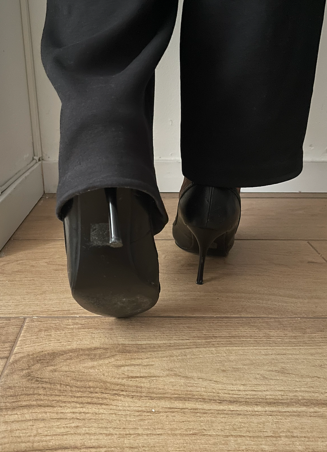 Tacones Morgan Negros con Hebilla