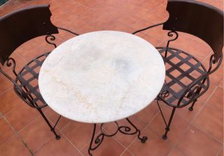 Conjunto de jardin para intemperie