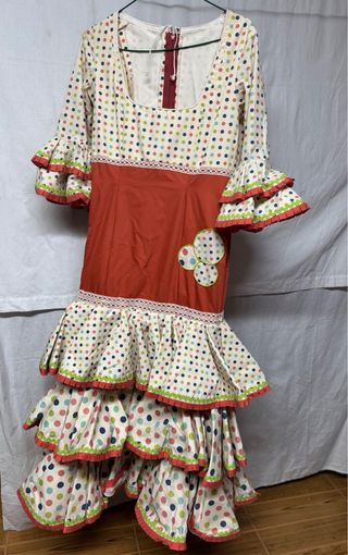 Traje gitana multicolor talla 42