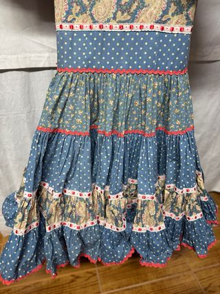 Traje gitana azul lunares - talla 36