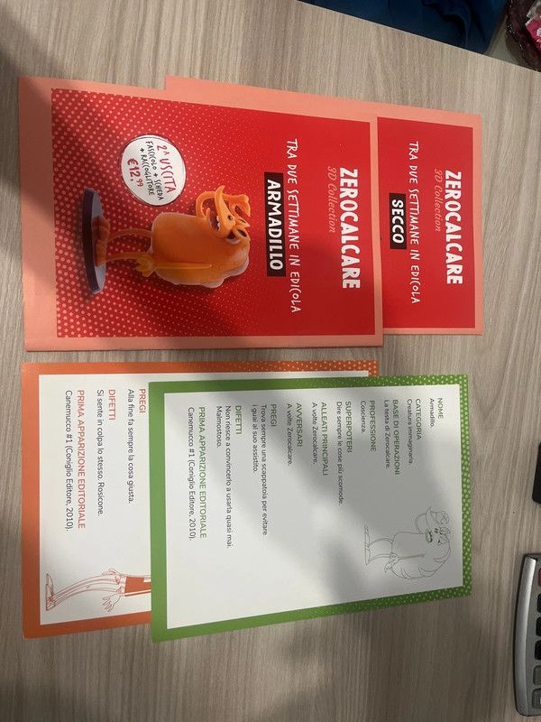 2 Fascicoli + 2 Schede Zero calcare collection