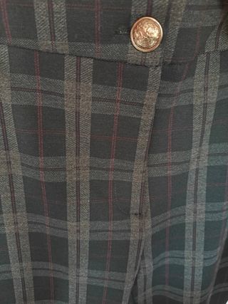 Pantalón estilo legging Cortefiel cuadros gris-neg