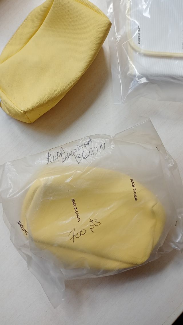 Neceser Braun amarillo. Sin usar