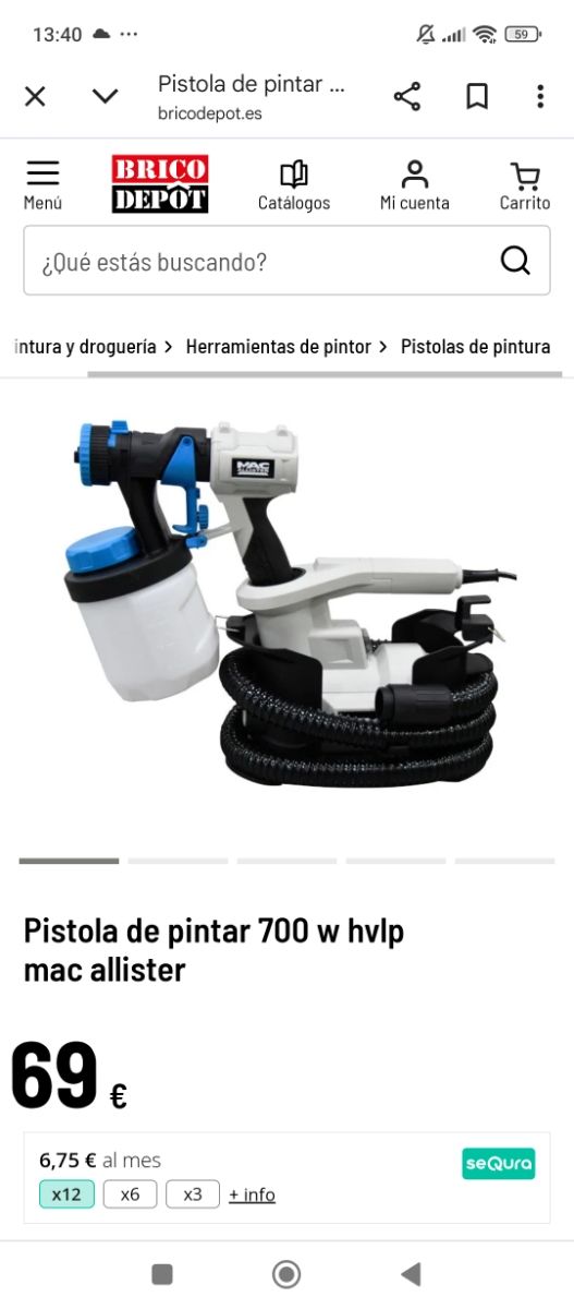 Pistola pintar MacAllister