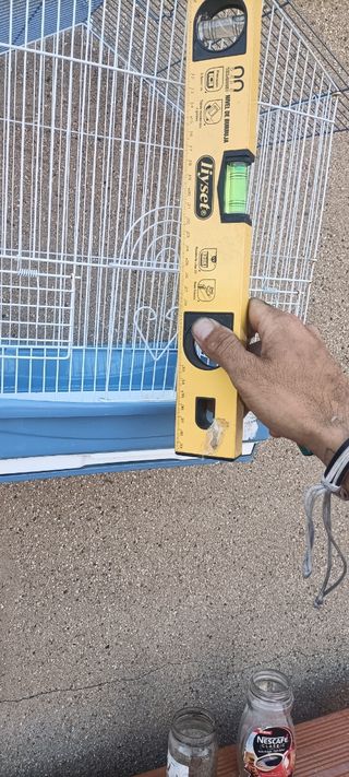  Jaula para pájaros con 2 bebederos,2 comederos 