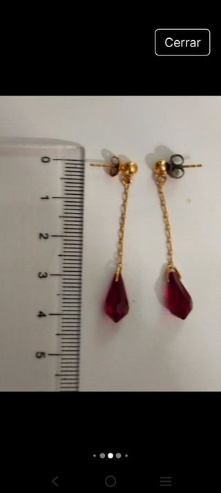 Pendientes oro 18 k