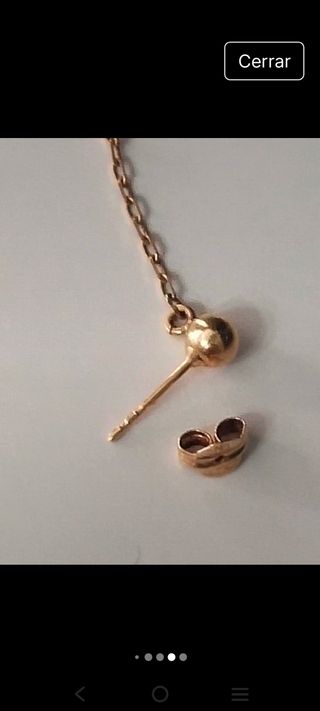 Pendientes oro 18 k