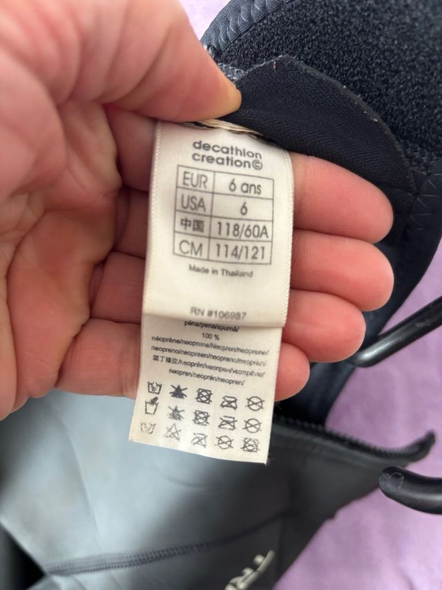 Neopreno Tribord 6 años