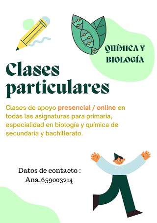 Clases particulares, Primaria y Secundaria.
