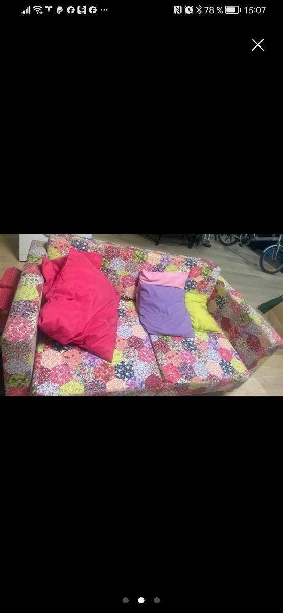 Sofá 2 plazas multicolor