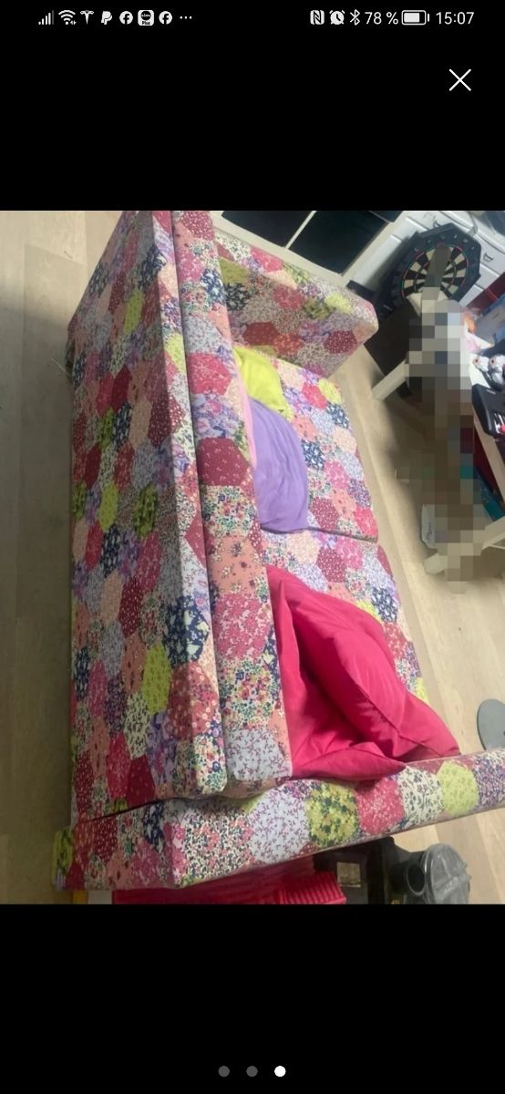 Sofá 2 plazas multicolor