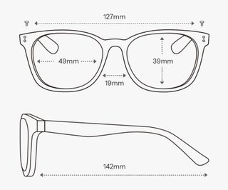 Gafas vista modernas - beige/negro