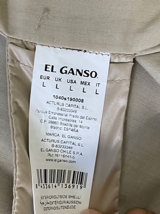 Chaqueta Bomber El Ganso