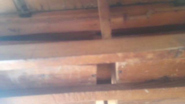 Mesa madera maciza artesanal muy antigua