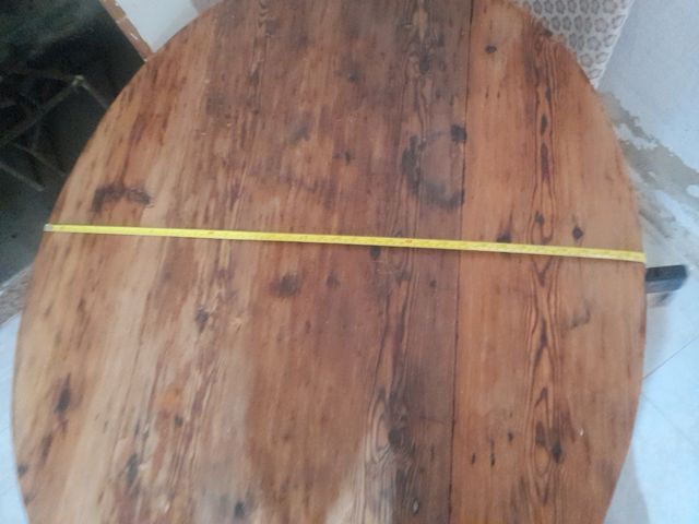 Mesa madera maciza artesanal muy antigua