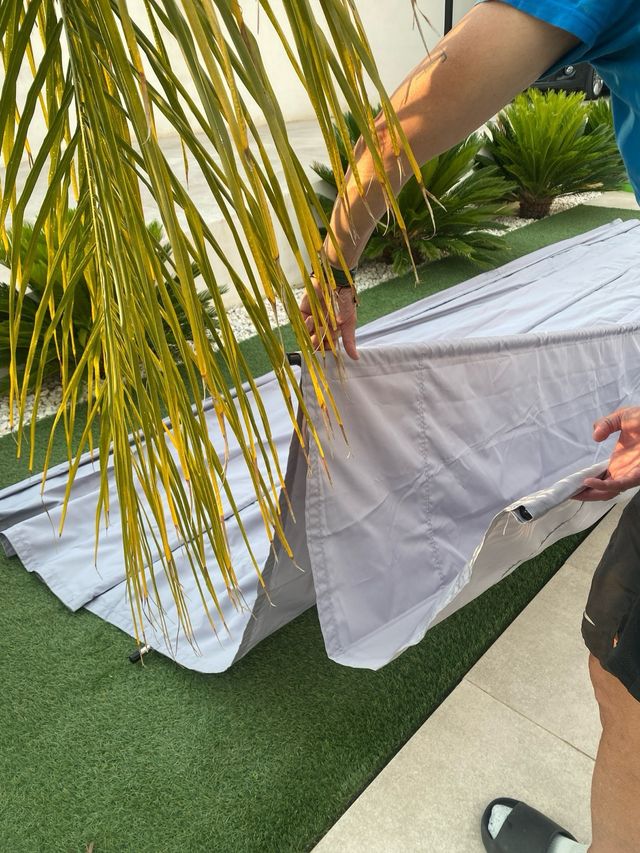 Toldo impermeable sin estrenar.