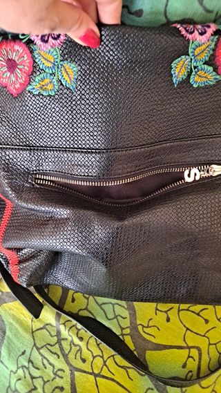 Bolso Desigual negro - Flores
