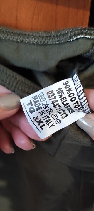 Leggins verde militare, taglia XXL