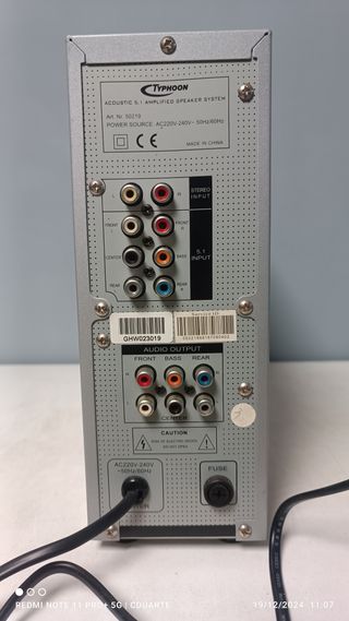 Sistema de Som 5.1 Typhoon 50219