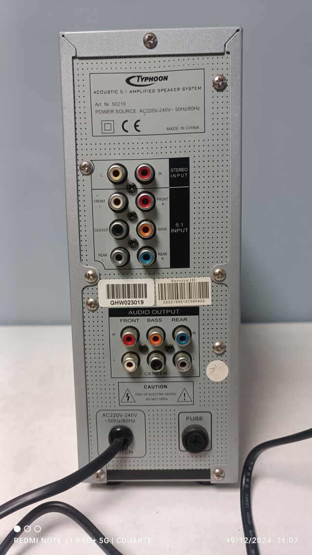 Sistema de Som 5.1 Typhoon 50219