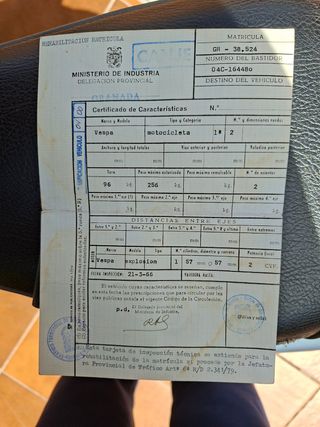 Vespa clásica 160 sprint original